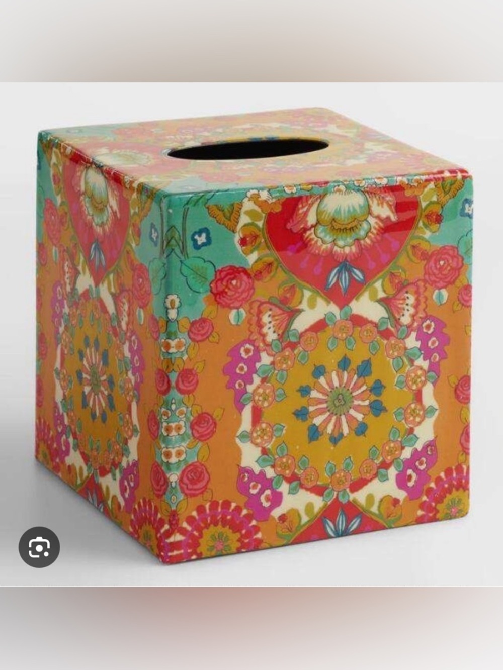 World Market Betinna Floral Tissue Box Cover